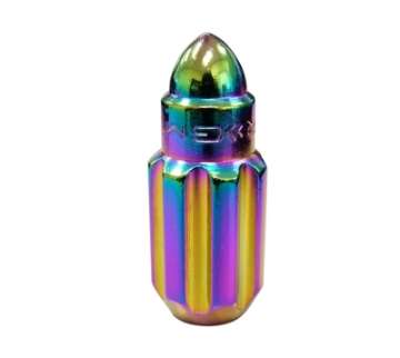 Picture of NRG 500 Series M12 X 1-5 Bullet Shape Steel Lug Nut Set - 21 Pc w-Lock Key - Neochrome