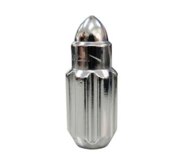 Picture of NRG 500 Series M12 X 1-5 Bullet Shape Steel Lug Nut Set - 21 Pc w-Lock Key - Silver