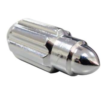 Picture of NRG 500 Series M12 X 1-5 Bullet Shape Steel Lug Nut Set - 21 Pc w-Lock Key - Silver