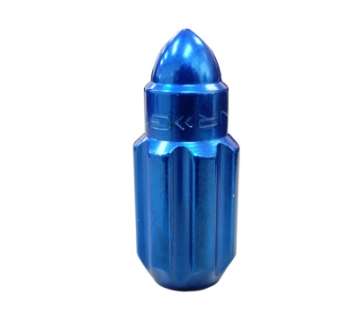 Picture of NRG 500 Series M12 X 1-5 Bullet Shape Steel Lug Nut Set - 21 Pc w-Lock Key - Blue