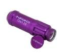 Picture of NRG 700 Series M12 X 1-25 Steel Lug Nut w-Dust Cap Cover Set 21 Pc w-Locks & Lock Socket - Purple