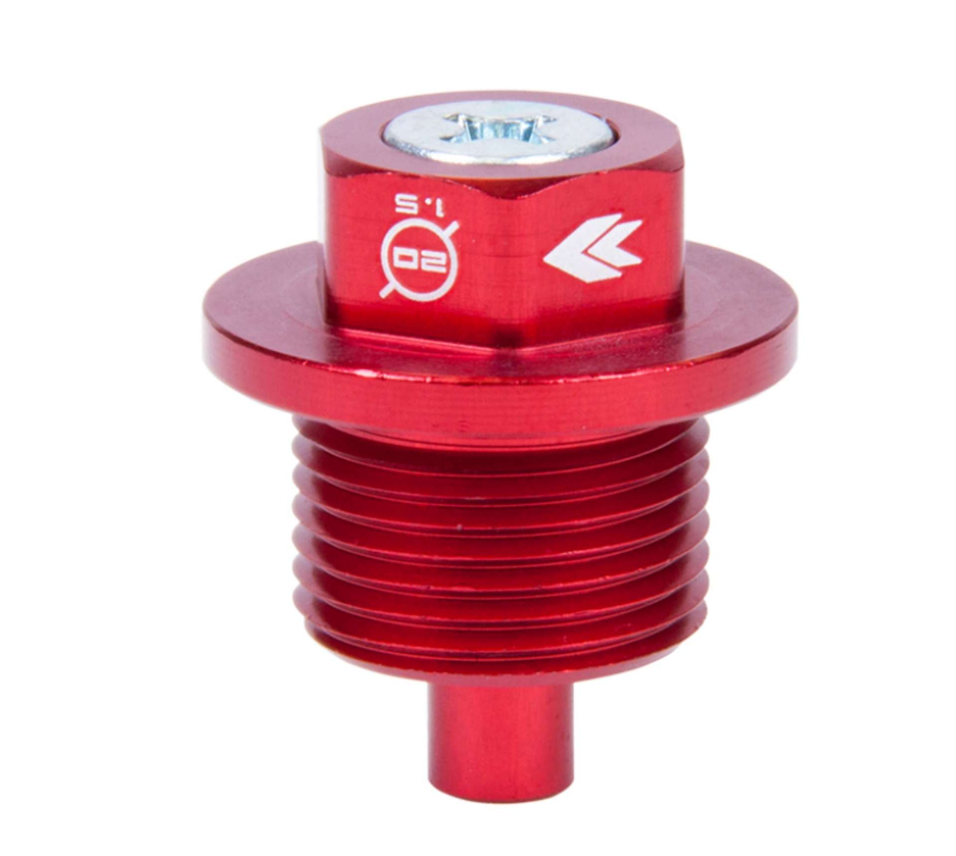 Picture of NRG Magnetic Oil Drain Plug M20X1-5 Subaru - Red