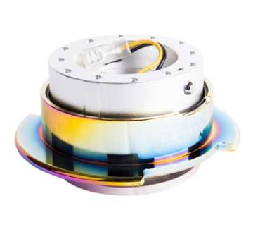 Picture of NRG Quick Release Gen 2-5 - Silver Body - Neochrome Ring