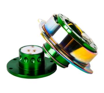 Picture of NRG Quick Release Gen 2-5 - Green Body - Neochrome Ring