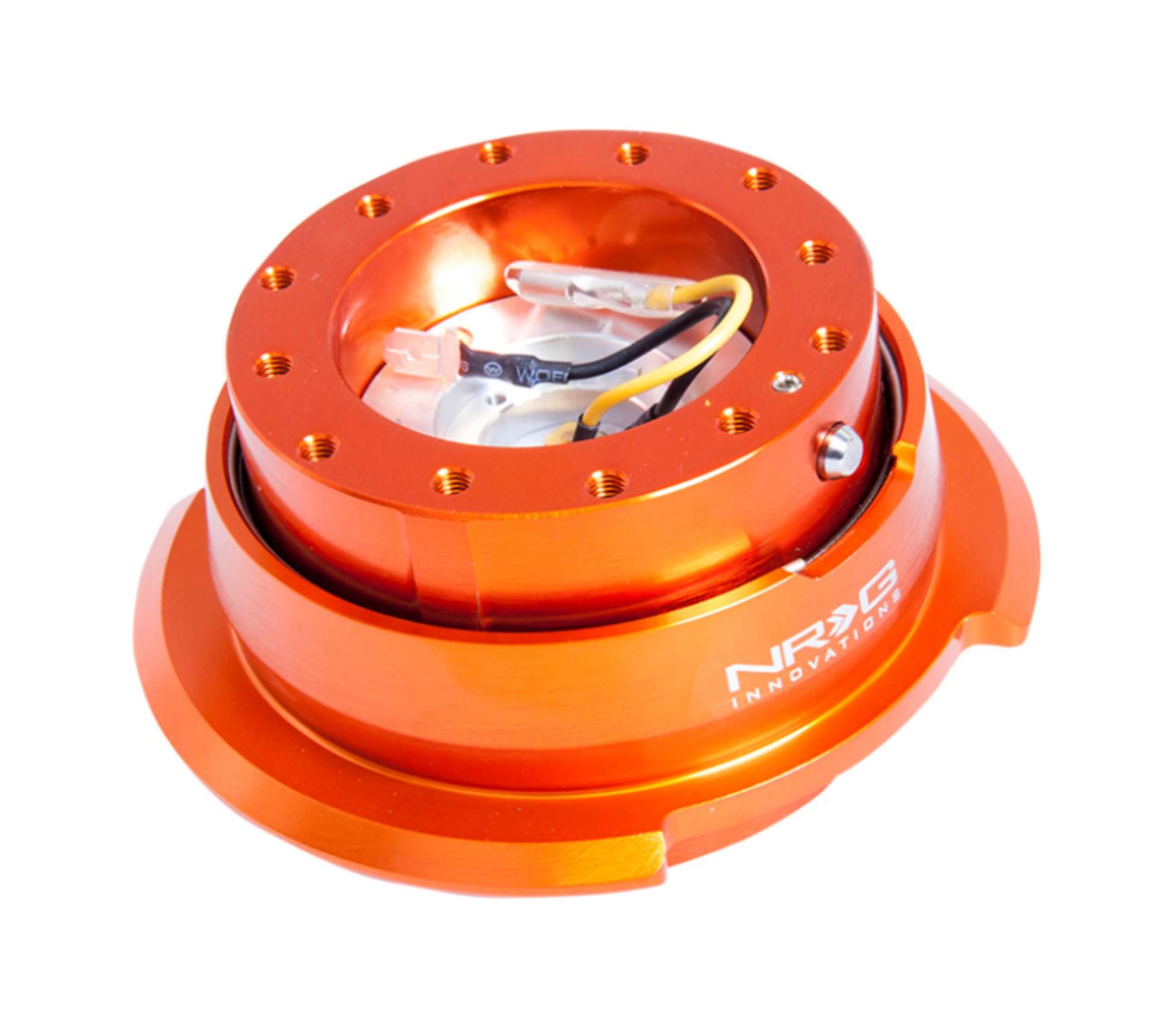 Picture of NRG Quick Release Kit Gen 2-8 - Orange Body - Titanium Chrome Ring