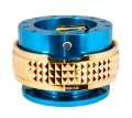 Picture of NRG Quick Release Kit - Pyramid Edition - Blue Body - Chrome Gold Pyramid Ring