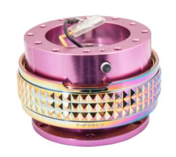 Picture of NRG Quick Release Kit - Pyramid Edition - Pink Body - Neochrome Pyramid Ring