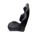 Picture of NRG Reclinable Sport Seats Pair PVC Leather w-NRG Logo - Black w-White Stitching