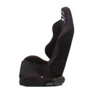 Picture of NRG Sport Seats Pair Type-R Cloth w-NRG Logo - Black w-Red Stitch