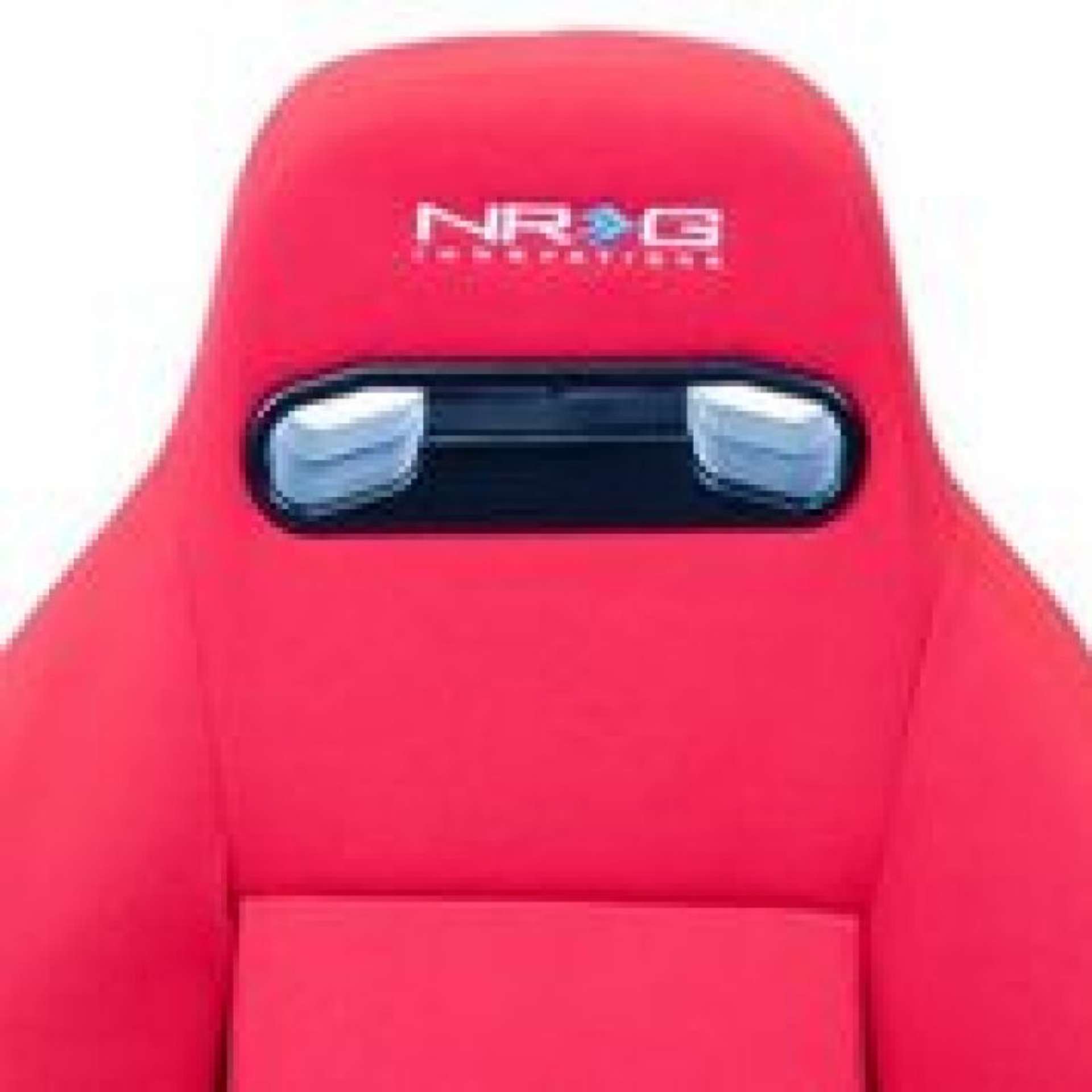 Picture of NRG Sport Seats Pair Type-R Cloth w-NRG Logo - Red w-Red Stitch