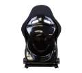 Picture of NRG FRP Bucket Seat - Reclinable Black Cloth w-Red Stiting