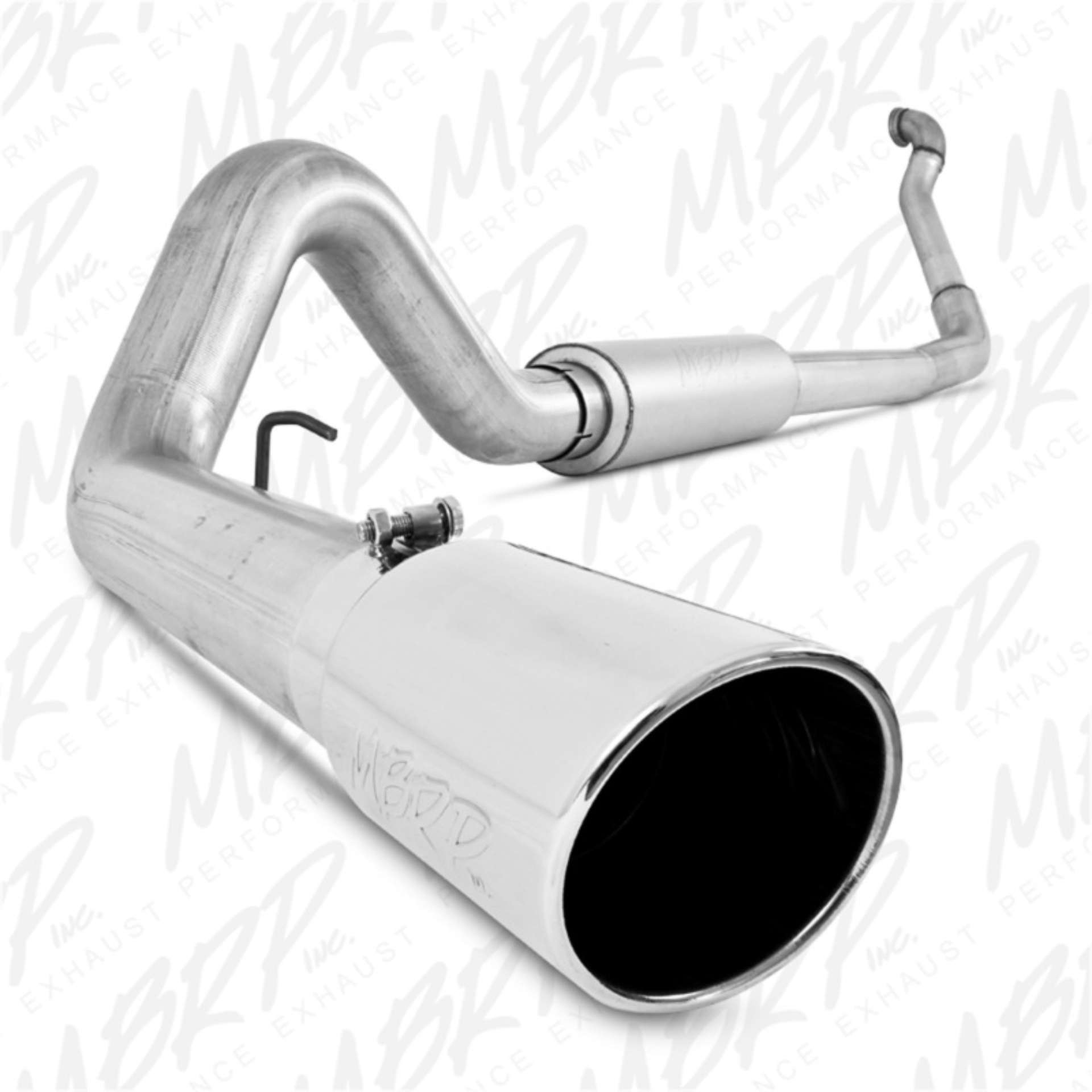 Picture of MBRP 1994-1997 Ford F-250-350 7-3L Turbo Back Single Side Off-Road Aluminized downpipe