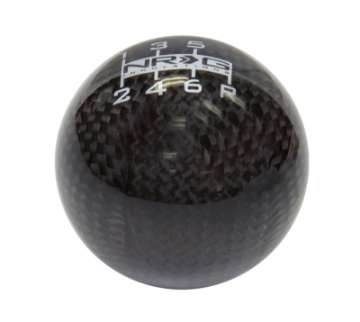 Picture of NRG Universal Ball Style Shift Knob - Black Carbon Fiber 6 Speed Pattern