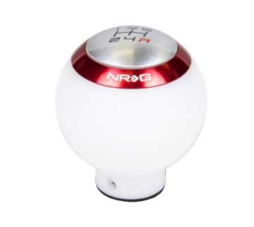 Picture of NRG Shift Knob - White Includes 4 Interchangeable Rings