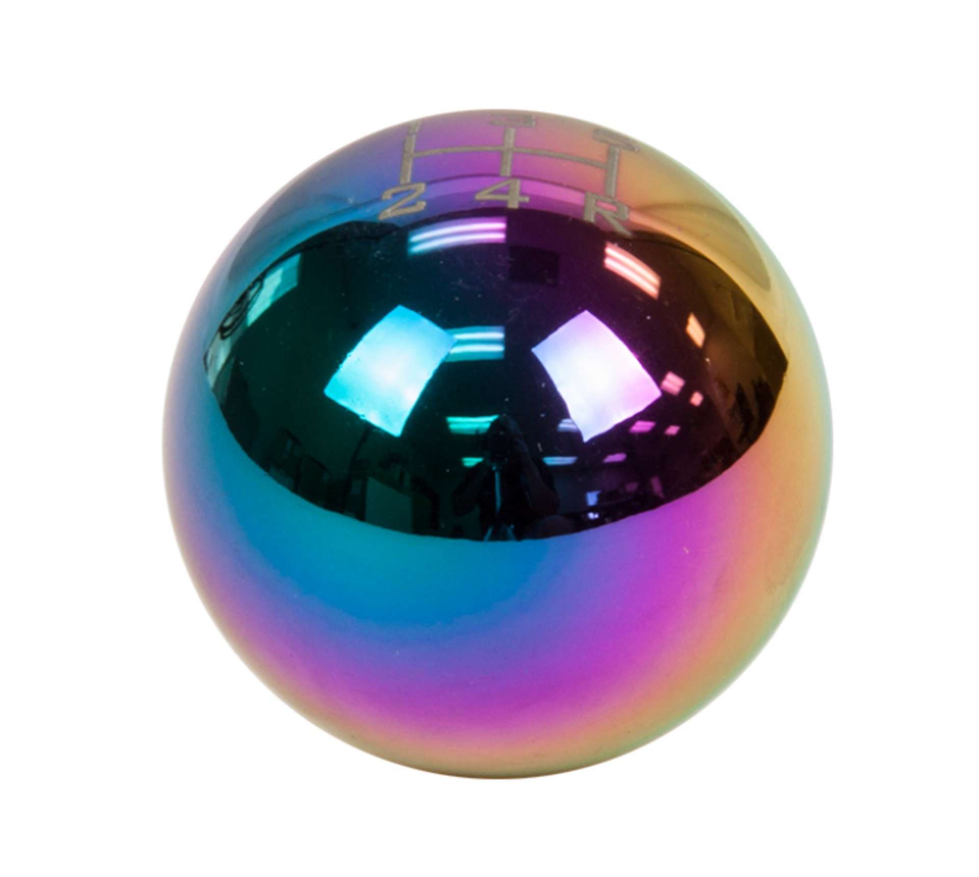 Picture of NRG Universal Ball Style Shift Knob - Heavy Weight 480G - 1-1Lbs- - Multi-Color-Neochrome 5 Speed