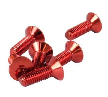 Picture of NRG Steering Wheel Screw Upgrade Kit Conical - Red