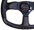 Picture of NRG Carbon Fiber Steering Wheel 320mm Flat Bottom & Leather Trim w-Black Stitching