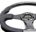 Picture of NRG Carbon Fiber Steering Wheel 350mm Oval Shape Black w-Leather Trim