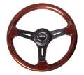 Picture of NRG Classic Wood Grain Steering Wheel 330mm Wood Grain w-Matte Black 3-Spoke Center