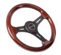 Picture of NRG Classic Wood Grain Steering Wheel 330mm Wood Grain w-Matte Black 3-Spoke Center