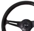 Picture of NRG Classic Wood Grain Steering Wheel 350mm Black Paint Grip w-Black 3-Spoke Center