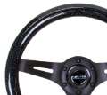 Picture of NRG Classic Wood Grain Steering Wheel 310mm Black Sparkle w-Blk 3-Spoke Center