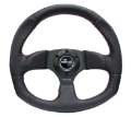 Picture of NRG Reinforced Steering Wheel 320mm Horizontal - 330mm Vertical Leather w-Red Stitching