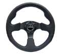 Picture of NRG Reinforced Steering Wheel 320mm Black Leather w-Blue Stitching