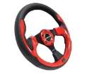 Picture of NRG Reinforced Steering Wheel 320mm Blk w-Red Trim & 5mm 3-Spoke