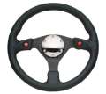 Picture of NRG Reinforced Steering Wheel 320mm Blk Leather w-Dual Buttons