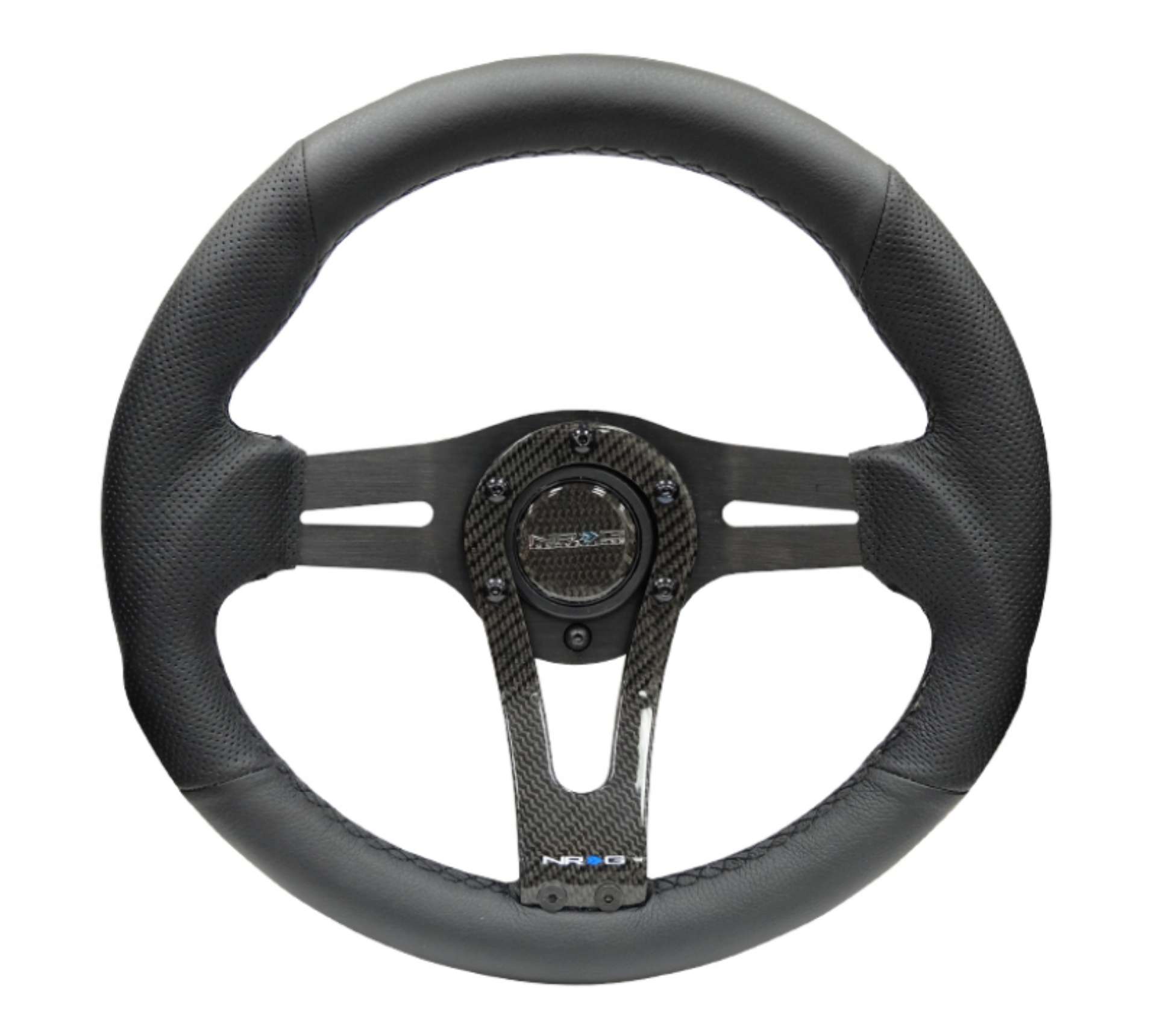 Picture of NRG Reinforced Steering Wheel 320mm w-Carbon Center Spoke