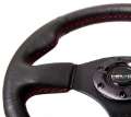 Picture of NRG Reinforced Steering Wheel 320mm Leather w-Red Stitch