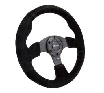 Picture of NRG Reinforced Steering Wheel 320mm Suede w-Black Stitch