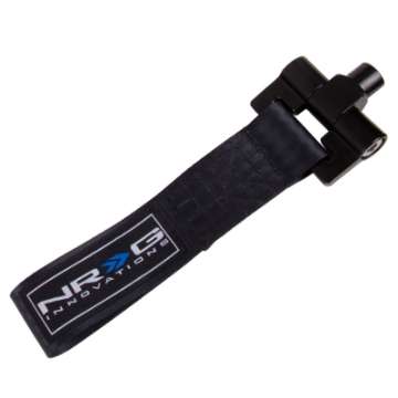 Picture of NRG Bolt-In Tow Strap Black - BMW E90 E92 3 Series - R53 Mini 01-06 5000lb- Limit