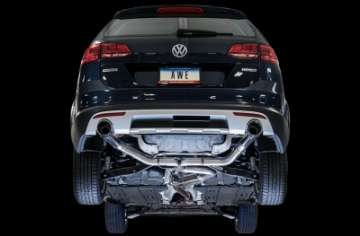 Picture of AWE Tuning VW MK7 Golf Alltrack-Sportwagen 4Motion Track Edition Exhaust - Polished Silver Tips