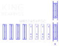 Picture of King Subaru FA20-Toyota 4U-GSE Size STD pMaxKote Performance Main Bearing Set
