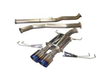 Picture of Injen 17-19 Honda Civic Type-R 3in SS Cat-Back Exhaust w- Dual Burnt Titanium Tips