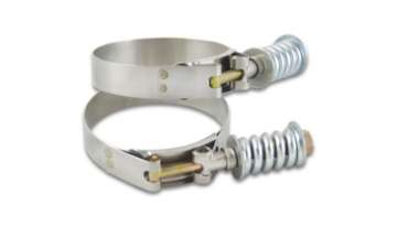 Picture of Vibrant SS T-Bolt Clamps Pack of 2 Size Range: 2-94in to 3-24in OD For use w- 2-75in ID Coupling