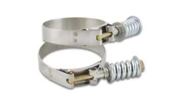 Picture of Vibrant SS T-Bolt Clamps Pack of 2 Size Range: 3-22in to 3-52in OD For use w- 3in ID Coupling