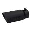 Picture of MBRP Universal Tip 5 O-D- Angled Rolled End 4 inlet 12 length - Black Finish