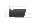 Picture of MBRP Universal Tip 6 O-D- Dual Wall Angled 5 inlet 12 length - Black Finish