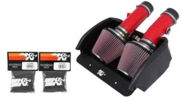 Picture of K&N 08 Dodge Viper 8-4L-V10 Red Typhoon Short Ram Intake