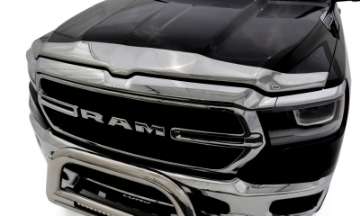 Picture of AVS 2019 Dodge RAM 1500 Aeroskin Low Profile Acrylic Hood Shield - Chrome