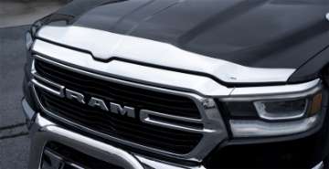 Picture of AVS 2019 Dodge RAM 1500 Aeroskin Low Profile Acrylic Hood Shield - Chrome