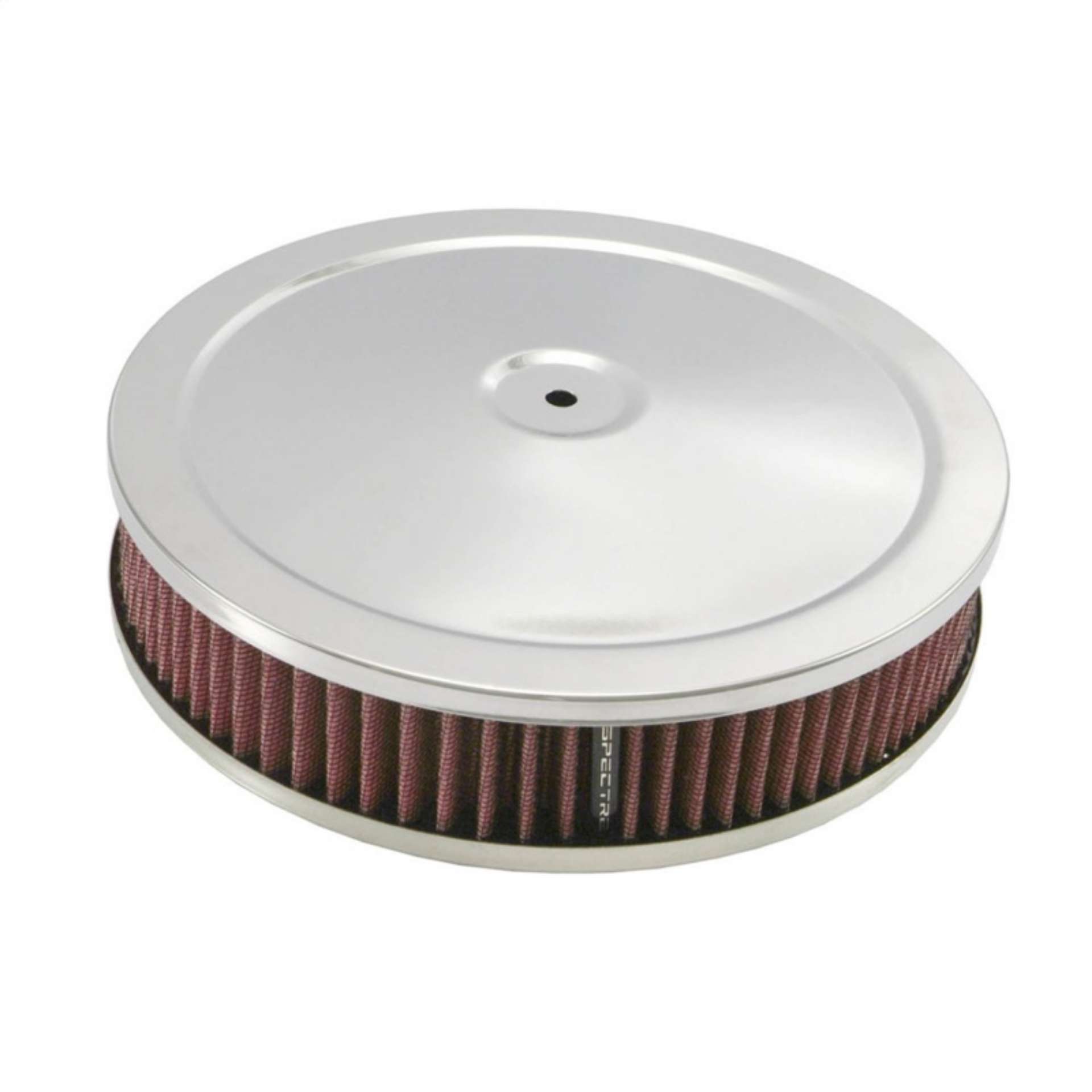 Picture of Spectre HPR Round Air Cleaner 9in- X 2in- - Chrome-Red