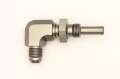 Picture of DeatschWerks 6AN Male Flare To 5-16in- Male Barb Bulkhead Adapter 90-Degree Incl- Nut