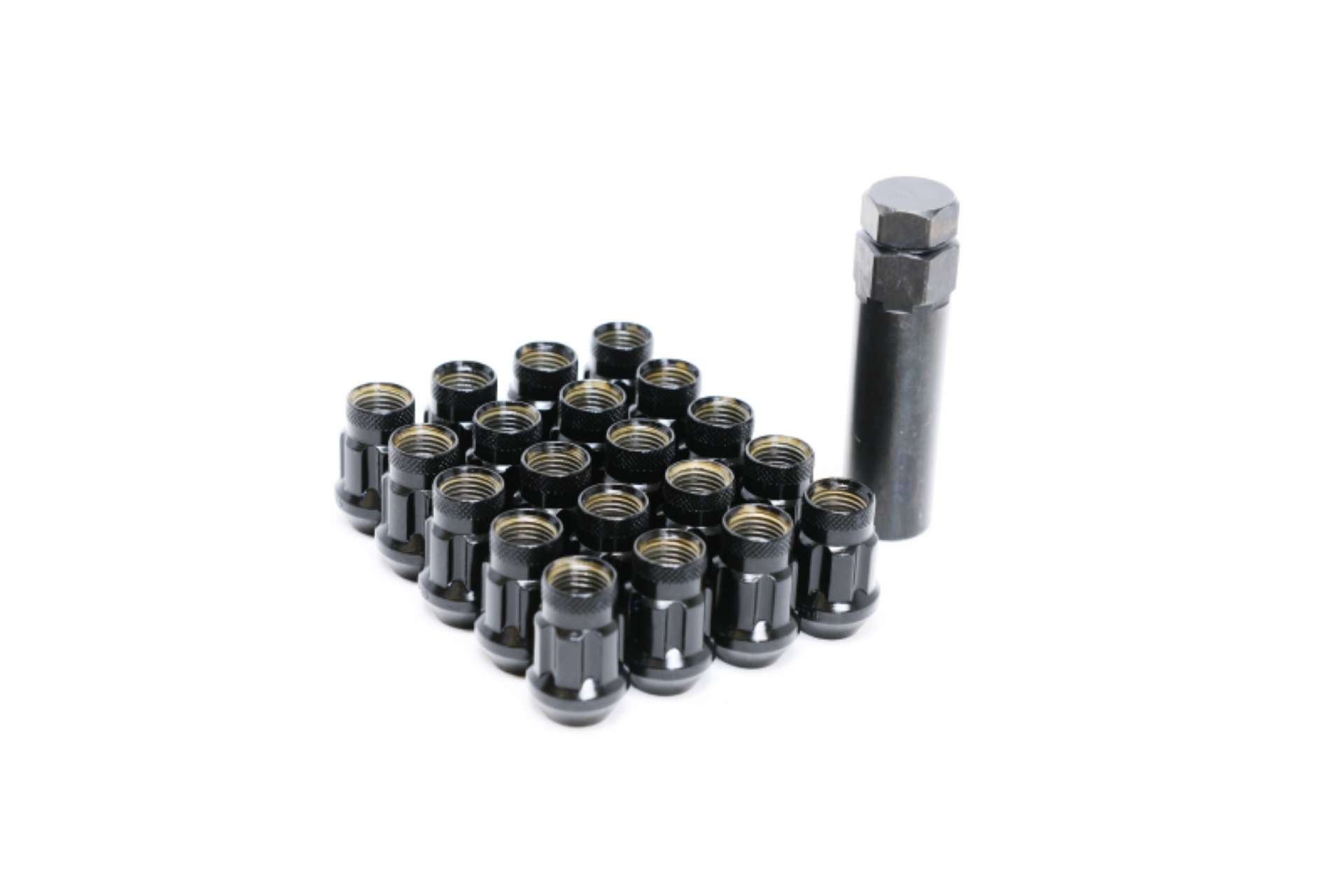 Picture of Wheel Mate Monster 35 Locking Lug Nut Set of 4 - Black 14x1-50