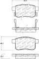 Picture of StopTech 11-17 Honda Accord Street Select Rear Brake Pads