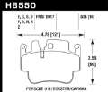 Picture of Hawk 01-05 Porsche 911 996 Carrera 2-4 - 00-04 Porsche Boxster S Blue 9012 Race Front Brake Pads