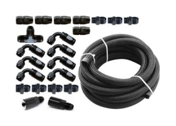 Picture of Torque Solution Braided Fuel Line Kit for -6 Aeromotive FPR: Subaru WRX 02-14 - Subaru STI 07-18